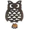 Cast Iron Owl Trivet - Decorative Trivet For Kitchen Counter Or Dining Table - Vintage, Old-Fashioned, Farmhouse, Rustic, Artisan Design - 7.75X6 - With Rubber Pegs/Feet - Recycled Metal - Rust Brown 2 Cast Iron Owl Trivet - Decorative Trivet For Kitchen Counter Or Dining Table - Vintage, Old-Fashioned, Farmhouse, Rustic, Artisan Design - 7.75X6 - With Rubber Pegs/Feet - Recycled Metal - Rust Brown -KitchenAid Shop 41iIQj06zDL