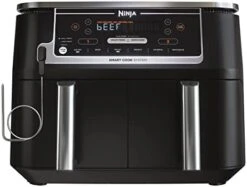Ninja DZ201 Foodi 8 Quart 6-in-1 DualZone 2-Basket Air Fryer With 2 Independent Frying Baskets, Match Cook & Smart Finish To Roast, Broil, Dehydrate & More For Quick, Easy Meals, Grey -KitchenAid Shop 41iJ87aPT8L. AC