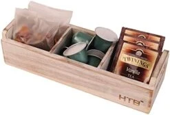 Small Wooden Tea Bag Box, 3 Compartments Acacia Wood Tea Bag Chest With Handle, Mini Countertop Divided Storage Container For Beverage Supplies, Sugar, Sweeteners, Individual Packets -KitchenAid Shop 41iKzYtZzkL. AC