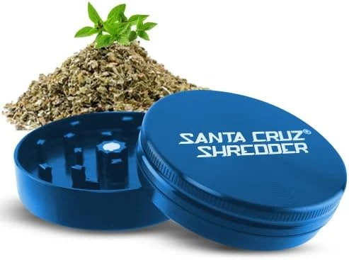 Metal Herb Grinder Knurled Top For Stronger Grip 2-Piece 2.2" (Blue) 8 Metal Herb Grinder Knurled Top For Stronger Grip 2-Piece 2.2" (Blue) - Image 6