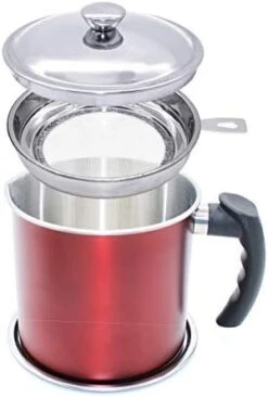 Bacon Grease Container,Kitchen Oil Container Can With Strainer And Anti-slip Coaster Tray For Store Meat Frying Oil And Cooking Grease Storage 17 Bacon Grease Container,Kitchen Oil Container Can With Strainer And Anti-slip Coaster Tray For Store Meat Frying Oil And Cooking Grease Storage -KitchenAid Shop 41iUBsL5lVL. AC