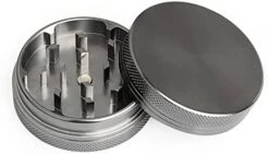 Manual Spice Grinder - 2 Inch Aluminum Portable Size With Magnetic Lid - Black -KitchenAid Shop 41iUad920HL. AC