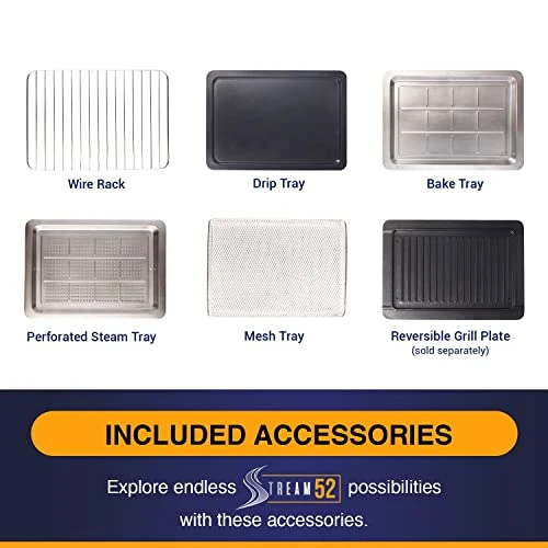 Multifunction Steam Oven Airfryer Convection Countertop Stream 52 6 Multifunction Steam Oven Airfryer Convection Countertop Stream 52 - Image 4