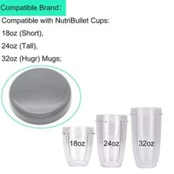 4 Pack Cup Lids Replacement For 600W 900W Nutribulle Replacement Stay Fresh Resealable Accessory Parts W/Gasket -KitchenAid Shop 41if27rUzVL