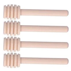 50PCS 8CM Wood Honey Dipper Sticks Honey Stirrer Dispensing Wand For Wedding Party Favors Honey Jar Dispense Drizzle Honey -KitchenAid Shop 41inUKiQWjL