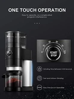 Conical Burr Coffee Grinder, Over 40 Precise Grind Setting For Espresso, Drip Coffee, French Press And Percolator Coffee, Burr Coffee Conical Grinder With Detachable Design For Easy Cleaning 12 Conical Burr Coffee Grinder, Over 40 Precise Grind Setting For Espresso, Drip Coffee, French Press And Percolator Coffee, Burr Coffee Conical Grinder With Detachable Design For Easy Cleaning -KitchenAid Shop 41iptqNNJbL