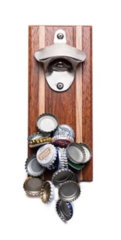 Strong Magnetic Zinc Alloy Wall Mounted Wine Opener & Cap Catcher Can Opener, Rust Resistance Bottle Opener Manual, Bar Accessories, Home Bar Opener For Mini Bar
