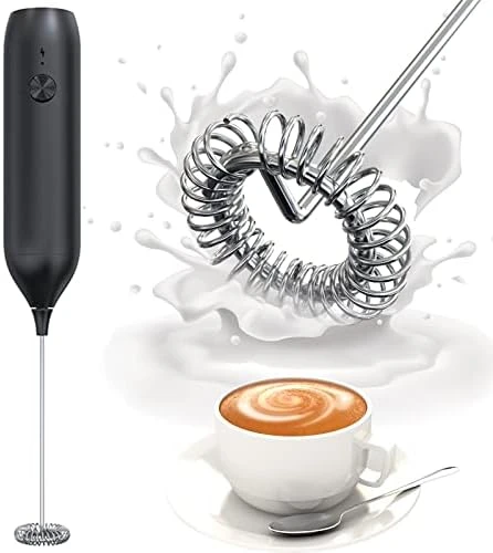 Milk Frother Rechargeable, Homradise Coffee Frother Handheld With Type-C Interface Frother For Coffee Latte Cappuccino Mocha Macchiato Frappe -Black 8 Milk Frother Rechargeable, Homradise Coffee Frother Handheld With Type-C Interface Frother For Coffee Latte Cappuccino Mocha Macchiato Frappe -Black - Image 6