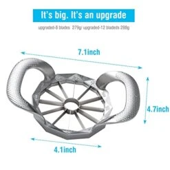 Apple Slicer, HEAVY DUTY Apple Corer, 12-Blade Stainless Steel Apple Cutter Divider Pitter ，Sturdy And Sharp -KitchenAid Shop 41j5yHWRmvL