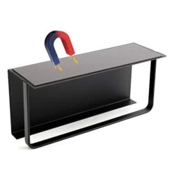 Bekith 2 Pack Magnetic Spice Rack With 4 Removable Hooks, Fridge Organizer Shelf, Single Tier Refrigerator Storage Shelf For Holding Spices, Jars, Bottle, Beverage, Black -KitchenAid Shop 41j6pEYbuqL