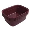 14 Quart Plastic Dish Pan, (Wine Red, 4 Packs)