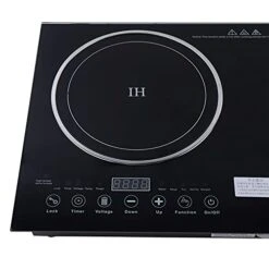 Double Induction Cooktop, Portable Double Burner Cooktop Digital 1400W Ceramic Burner And 1200W Induction Burner Touch Sensor Control Perfect For Kitchen -KitchenAid Shop 41j9Srw8v2S