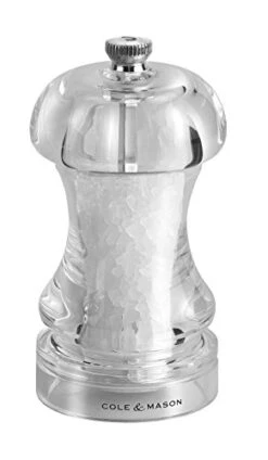 Cole & Mason Pstan 145" Salt Mill, 115(H) Mm / 4 1/2", Transparent
