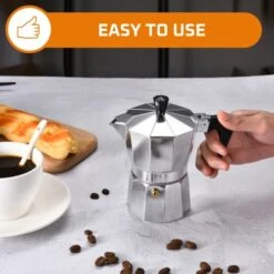 Espresso Coffee Maker - Manual Espresso Coffee Machine - Portable Coffee Brewer, Moka Pot, Coffee Percolator - Stovetop Coffee Maker For Espresso, Coffee Or Cappuccino - Small Camping Coffee Pot -KitchenAid Shop 41jFb3fYluL