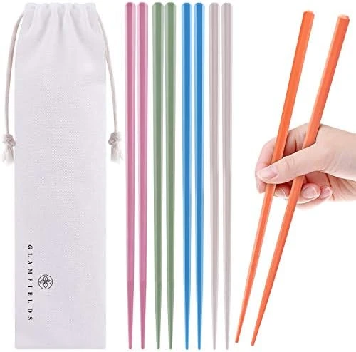 Chopsticks, GLAMFIELDS 5 Pairs Premium Reusable Multicolour Chopsticks For Sushi Japanese Matte Anti-slip Chop Sticks With Gift Case Lightweight Dishwasher Safe, 9.6 Inch 13 Chopsticks, GLAMFIELDS 5 Pairs Premium Reusable Multicolour Chopsticks For Sushi Japanese Matte Anti-slip Chop Sticks With Gift Case Lightweight Dishwasher Safe, 9.6 Inch - Image 11