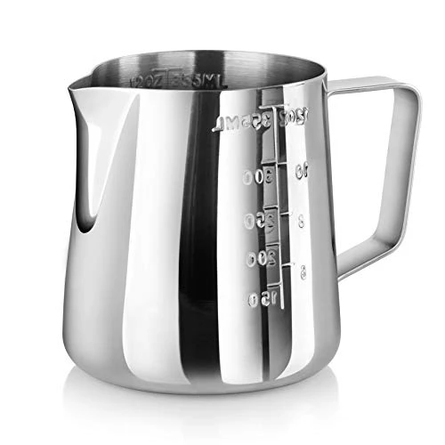 28829 Commercial Grade Stainless Steel 18/8 12 Oz Frothing Pitcher And Die Cast Aluminum Tamper Combo Set, Silver 5 28829 Commercial Grade Stainless Steel 18/8 12 Oz Frothing Pitcher And Die Cast Aluminum Tamper Combo Set, Silver - Image 3