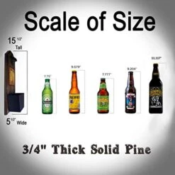 Dilly Dilly Bottle Opener And Cap Catcher. Handcrafted By A Vet. Made Of Solid Pine, Rustic Cast Iron Bottle Opener And Sturdy Mini Galvanized Bucket. Great Gift! (for Your Beer Or. Dad Or Mom!) -KitchenAid Shop 41jSsqA3BXL