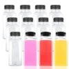 12 Pack Plastic Juice Bottles, 8oz Plastic Bottles With Caps Reusable Beverage Containers With Black Tamper Caps Clear Plastic Smoothie Bottles Bulk For Homemade Juices, Milk, Juicing, Beverages -KitchenAid Shop 41je1uDPc7S