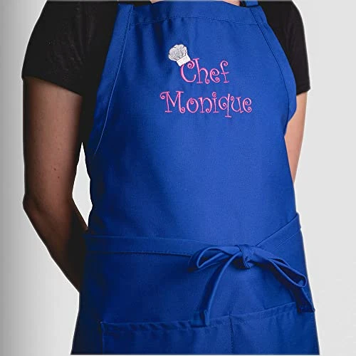 THE APRONPLACE Personalized Embroidered Chef Any Name Adult Apron 5 THE APRONPLACE Personalized Embroidered Chef Any Name Adult Apron - Image 3