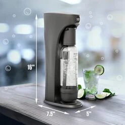 I Soda Maker Machine And 2 Pack Eco-Friendly CO2 Cartridge For Sodastream, Plus $15 Amazon Gift Card With Refill, No Late Fees Exchange At Will Club, Carbonator, Gas Canister Cylinder 60L -KitchenAid Shop 41jkhTffIDL