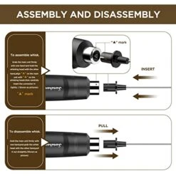 Milk Frother Handheld, Coffee Frother Handheld With 3 Heads 3 Speeds, Rechargeable Milk Frother Whisk, Handheld Frother, Drink Mixer Handheld, Electric Whisk Stirrer For Coffee, Matcha, Egg -KitchenAid Shop 41jlTXHUKTL