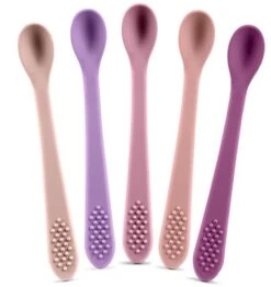 Best First Stage Baby Infant Spoons, 5-Pack, Soft Silicone Baby Spoons Training Spoon Gift Set For Infant 18 Best First Stage Baby Infant Spoons, 5-Pack, Soft Silicone Baby Spoons Training Spoon Gift Set For Infant -KitchenAid Shop 41k06lYQtL