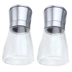 Heaven2017 Spices Salt Pepper Mill Glass Manual Grinder Shakers Set -KitchenAid Shop 41k4YFpS1iL