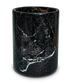 Handmade Luxury Black And White Marble ChampagneWine Cooler Bucket And Utensils Holder , Best For Kitchen Accessories & Housewarming Gifts., 7x5x5, WC2021