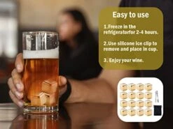 16 PCS Stainless Steel Whiskey Golden Ice Cubes,Gold Stainless Steel Whiskey Stones,Gold Stainless Steel Ice Cubes,for Whiskey,Wine Chiller,Beer,Vodka,Liqueurs,Drinks Cooler Set(Gold) 15 16 PCS Stainless Steel Whiskey Golden Ice Cubes,Gold Stainless Steel Whiskey Stones,Gold Stainless Steel Ice Cubes,for Whiskey,Wine Chiller,Beer,Vodka,Liqueurs,Drinks Cooler Set(Gold) -KitchenAid Shop 41kMZH1u8HL