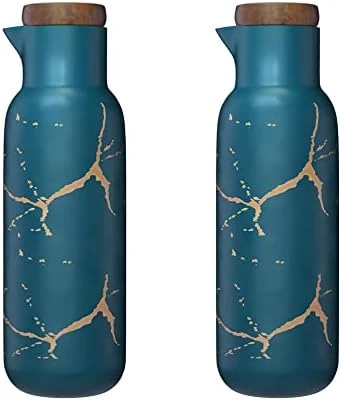 2 Pack Ceramic Oil And Vinegar Soy Sauce Maple Syrup Dispenser Bottle For Kitchen 380ml (Black) 11 2 Pack Ceramic Oil And Vinegar Soy Sauce Maple Syrup Dispenser Bottle For Kitchen 380ml (Black) - Image 9