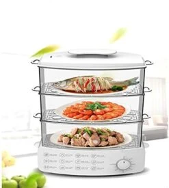 Household Electric Steamer Multi-Functional Double-Layer Steam Boiler Breakfast Machine Large Capacity Electric Steamer (Size : S) -KitchenAid Shop 41kdqD0uO0L. AC