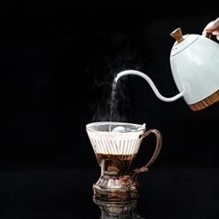 Coffee Dripper And Filters, Large 18 Oz, Original Classic Design, Safe BPA Free Plastic, Drip Coffee Maker Pour Over, Manual Coffee Maker, Includes 100 Filters, Coaster And Lid,, 18 Oz (Java) -KitchenAid Shop 41kdquWDwOL