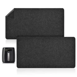 Heat Resistant Mat For Air Fryer,2Pcs Kitchen Countertop Protector Mat,Kitchen Hot Pads For Ninja Foodi Air Fryer, Coffee Maker,Stand Mixer,Bread Machine Easy Slide Mat Keeps Counter Cool