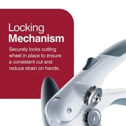 Zyliss Lock N' Lift Can Opener - Manual Can Opener With Locking Mechanism - Safe Magnetic Can Opener - Easy-to-Turn Can Opener - White/Gray -KitchenAid Shop 41kgTHi7czL