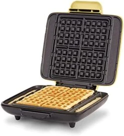Dash Deluxe No-Drip Waffle Iron Maker Machine 1200W + Hash Browns, Or Any Breakfast, Lunch, & Snacks With Easy Clean, Non-Stick + Mess Free Sides, Silver -KitchenAid Shop 41khU4gdqwS. AC