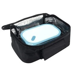 Portable Mini Car Microwave 12V Electric Oven Fast Heating Picnic Box For Travel Camping Food Cooking Black Portable Food Warmer