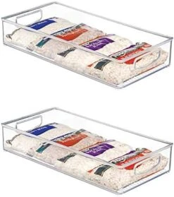 IDesign AFFIXX Linus Mount Organizer Rack, Stick-On Wall Shelf For Kitchen, Bathroom, Office, Medium (Pack Of 2), Clear, 2 Count -KitchenAid Shop 41kkBKJBF8L. AC