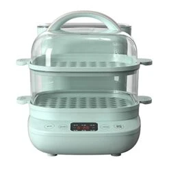 Multifunctional Heat Preservation Breakfast Machine Electric Food Steamer Reservation PP Material Double Layer