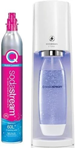 SodaStream E-TERRA Sparkling Water Maker Bundle (Black), With CO2, Carbonating Bottles, And Bubly Drops Flavors -KitchenAid Shop 41ksmEiHFCL. AC