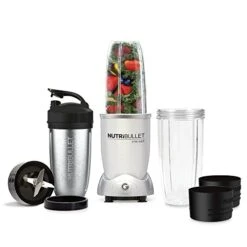 NutriBullet PRIME 12-Piece High-Speed Blender/Mixer System Include Stainless Steel Cup, Silver (Renewed)