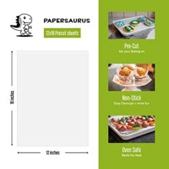 - 12" X 16" Natural Parchment Paper For Bakers (250 Pcs) - Non-Stick Precut Sheets - Food Grade - Oven Safe Sheet Pan Liner - Great For Baking, Air Frying, And Cooking -KitchenAid Shop 41kz0nU4ijS