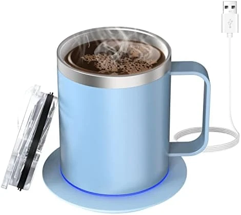 Self Heating Coffee Mug,12oz Heated Mug,Coffee Cup Warmer With Mug Set,Electric 10W,USB Powered Mug Warmer,131℉ Beverage Cup Warmer For Desk Home & Office 7 Self Heating Coffee Mug,12oz Heated Mug,Coffee Cup Warmer With Mug Set,Electric 10W,USB Powered Mug Warmer,131℉ Beverage Cup Warmer For Desk Home & Office - Image 5