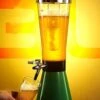 SERUMY Beer Tower Dispenser 3 Liter Beer Tower Dispenser With Faucet Commercial Beer Keg Beverage Keg Root Beer Dispenser With Removable Icicle Beer Tower Drink (Color : C) -KitchenAid Shop 41kzis2G9YL
