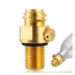 Soda Bottle Adapter,TR21-4 Brass Valve For Soda Cylinder M18*1.5 Thread Replacement Valve Co2 Cylinder Aerator Brewing Accessories