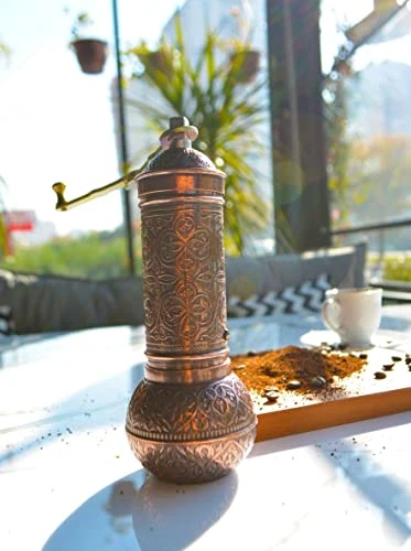 Decorative Coffee Grinder, Antique Refillable Turkish Style Mill With Adjustable Grinder, Manual Coffee Mill With Handle 4 Decorative Coffee Grinder, Antique Refillable Turkish Style Mill With Adjustable Grinder, Manual Coffee Mill With Handle - Image 2