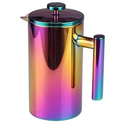 French Press Coffee Maker – 1 Or 2 Cups Small Stainless Steel Coffee Maker Double Walled French Press Rainbow 12oz/350ml -KitchenAid Shop 41l6thjkFuS