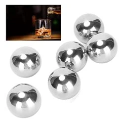 25mm Whiskey Ice Balls, Wine Chilling Stones Reusable Stainless Steel Sphere For Beverage Beer Drinks -KitchenAid Shop 41l8us7IdJL