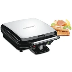 Cuisinart UISINART 4-Slice Belgian Waffle Maker, Stainless Steel, Silver - WAF-150C