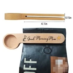 Funny Coffee Scoop, Gift For Coffee Lover, Women, Her, Coffee Connoisseur, Coffee Bag Clip, Personalized Coffee Spoon, Coffee Decor, Wooden Coffee Scoop, Measure Spoon, Coffee Gift, Good Morning Mom -KitchenAid Shop 41lCS9MBmWL