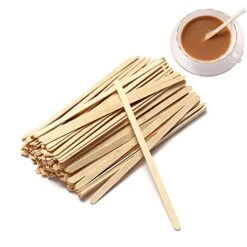 Coffee Stir Sticks, 200pcs Wooden Stirrers For Coffee, Tea, Milk, Juice, Popsicle, DIY Crafts (7inch)